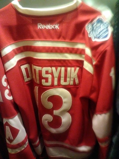 Pavel Datsyuk Winter Classic Jersey At The Big House With The Official Patch. Never Been Worn