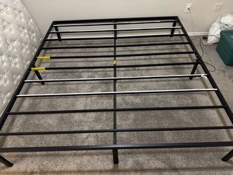 Black Metal Platform Bed Frame