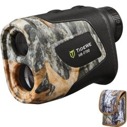TIDEWE Hunting Rangefinder with Rechargeable Battery, 700/1000Y Camo Laser Range Finder 6X Magnification, Distance/Angle/Speed/Scan Multi Functional W