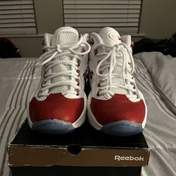 Iverson Reebok Question Mid Pearl Red 