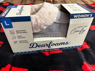 Dearfoams Women's Memory Foam Slippers Size L