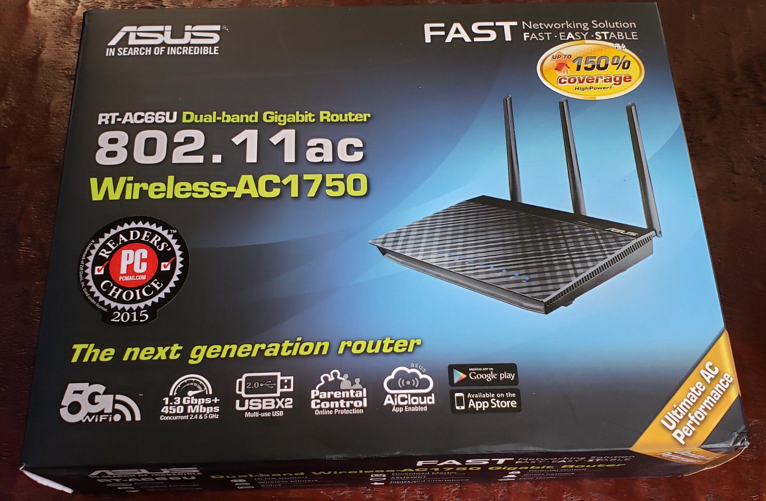 Asus AC1750 Dualband Gigabit Wireless WiFi Router
