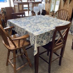 Pub Table With 4 Chairs 