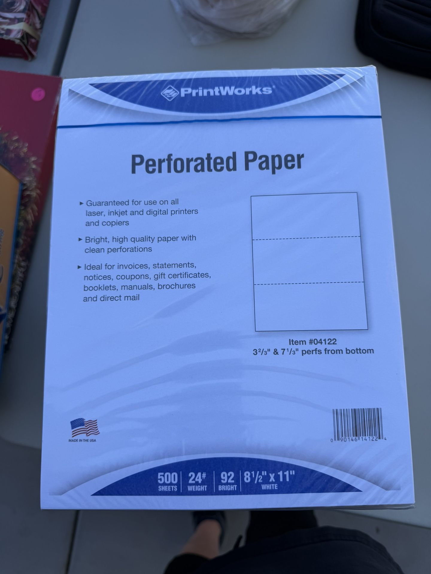 Perforated Paper 8 1/2 X 11