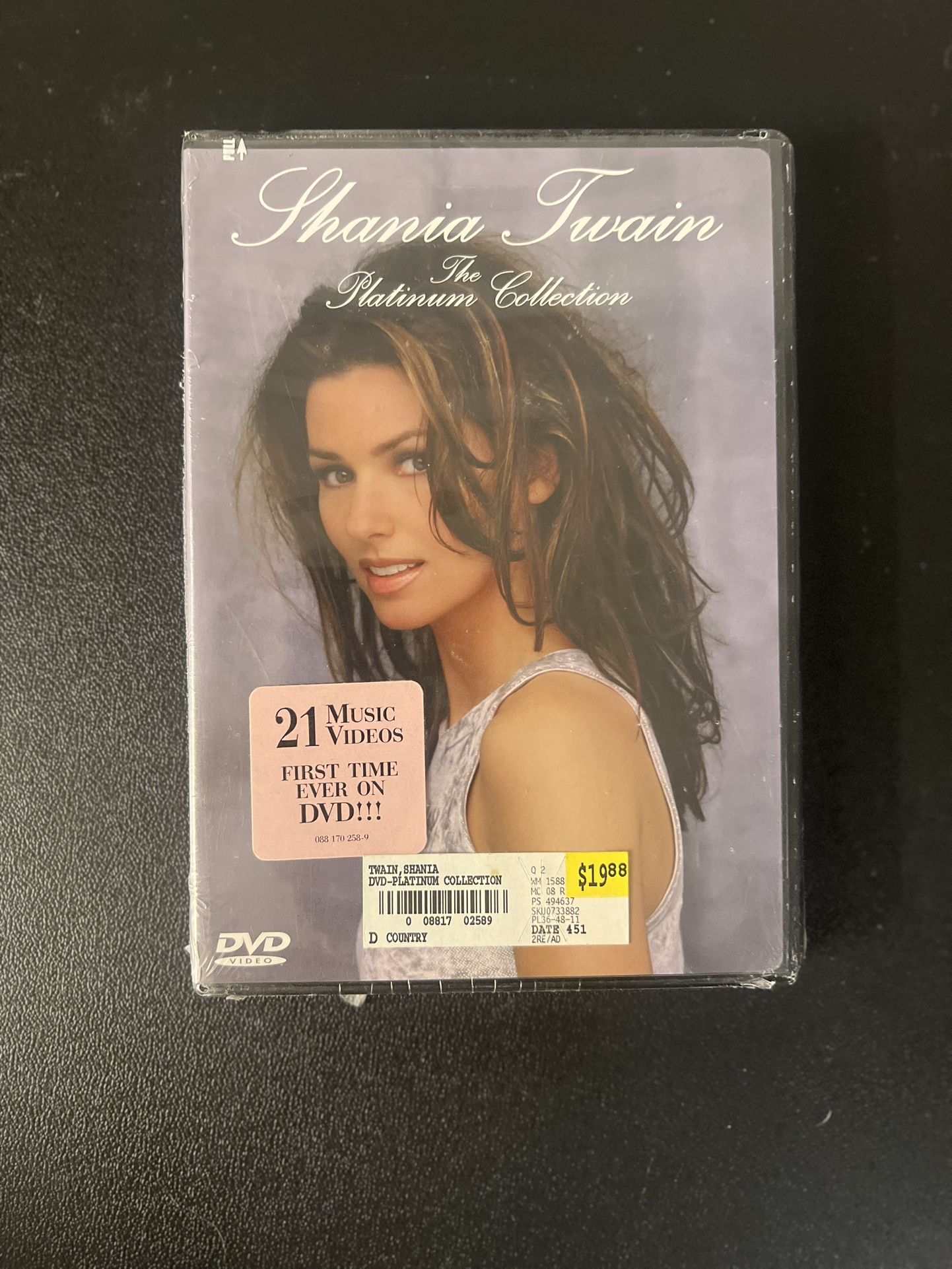 Shania Twain - The Platinum Collection - DVD - 21 Music Videos New Sealed