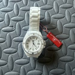 Men's Swiss Legend Luminar Solid white Ceramic watch SL-11528-WWWA