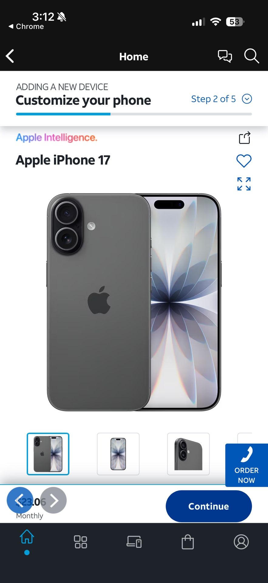 Black iPhone 17 Like New AT&T