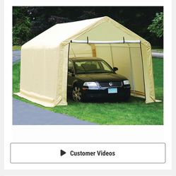 10 x 17 Portable Garage Canopy Shed