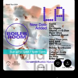 Boiler Room Tickets 