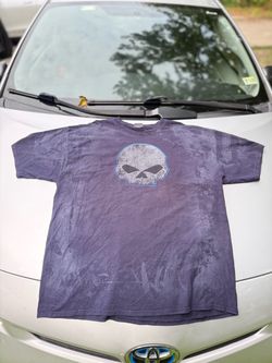 Purple Skull Graphic T-Shirt Harley Davidson