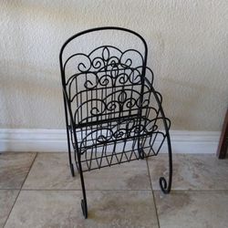 Iron Magazine Rack, New $30.00