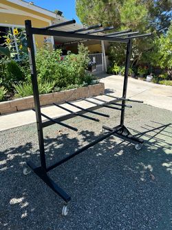 Two-Tier Hanging Folding Chair Cart