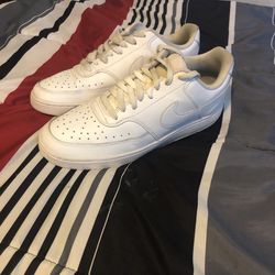 White Nike Court Visions
