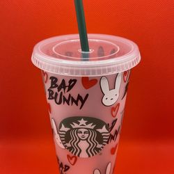 Starbucks Bad Bunny Custom Cup