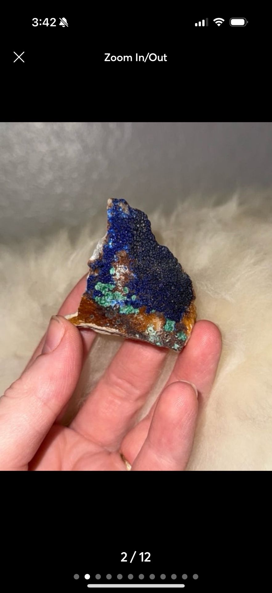 Azurite with Malachite gemstone specimen