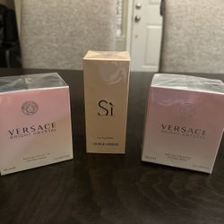 Versace pink perfumes.   Diff Prices $  Each Authentic! 🤩 