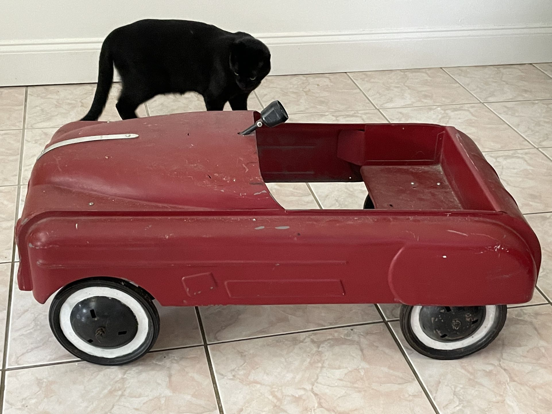1954 Pedal Car With  Removable Steering Wheel,anti Theft 