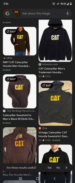 CAT XL Brown Hoodie $35 0bo