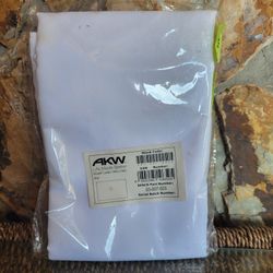 White Shower Curtain By AKW