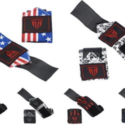 MT Wrist Wraps  Weight lifting Gym Straps  Elasticated Hand Bandage Stylish Cuff