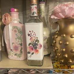 Home decor altered bottle