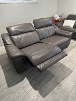 Leather Couch Sofa Recliner 