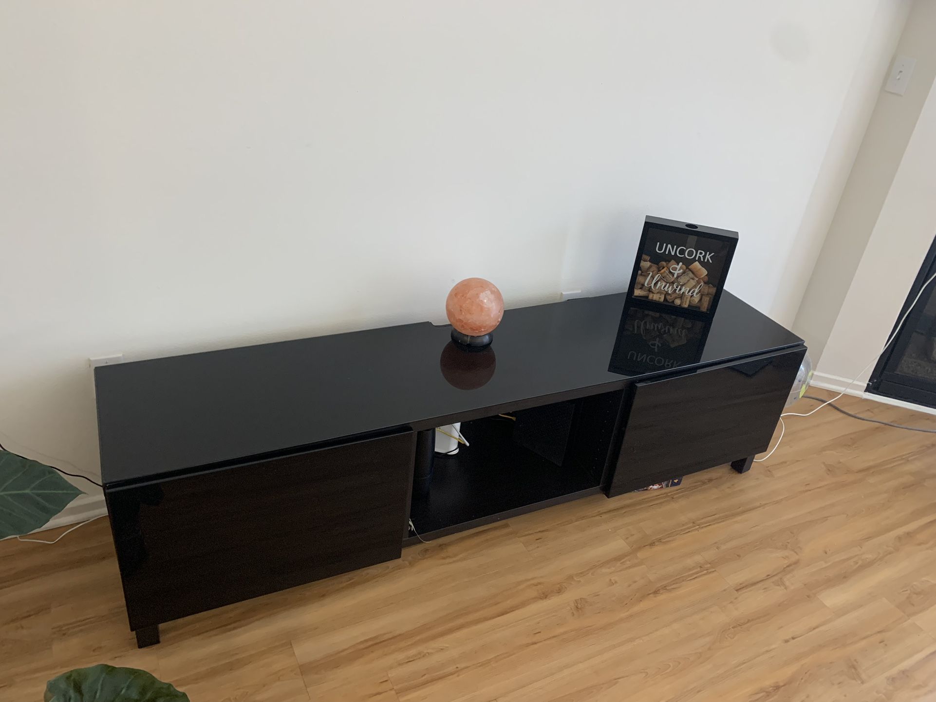 Entertainment Center Glass Top 