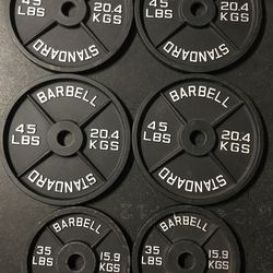 250 lbs olympic weights 2” hole