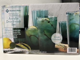 12-Piece Acrylic Drinkware Set – New / Unused