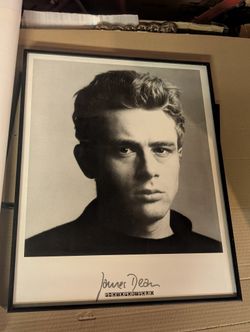 James Dean framed portrtait