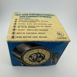 Mark-Time Photographic Time Switch With Luminescent Dial - Vintage