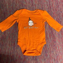 0-3 months girl’s Halloween long sleeve onesie