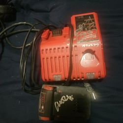 Milwaukee Battery And Charger 