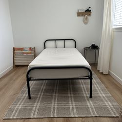 Twin Size Black Bed Frame 