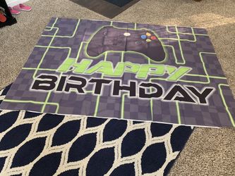 Birthday Gamer Backdrop