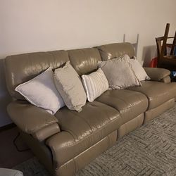 Reclining Leather  Sofa