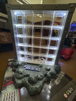 Nano Scene Lighted Display Case with Rock Base