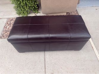 Storage Ottoman Bench – Dark Brown