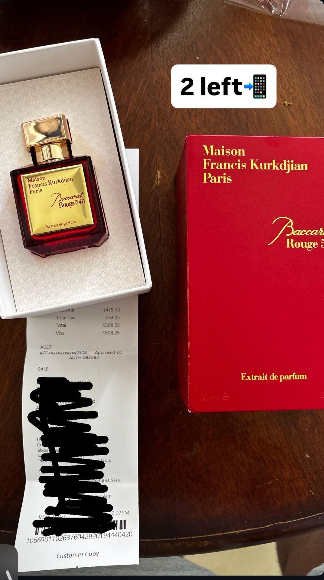 Maison Francis Kurkdjian Paris Baccarat Rouge 540