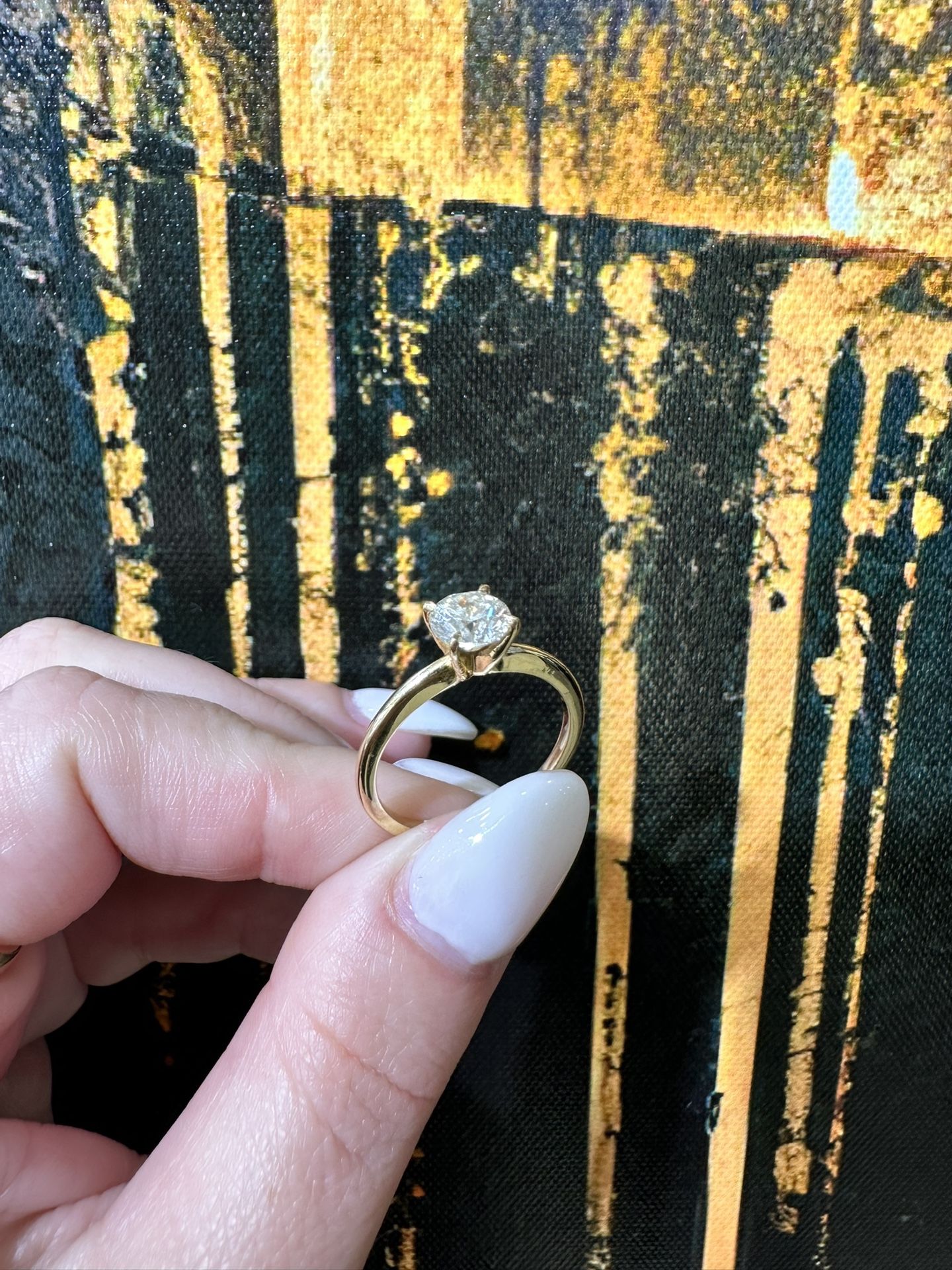 14k NATURAL DIAMOND RING