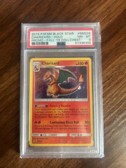 2019 Pokémon P.M.S.M Black Star Promo Charizard Holo SM226 PSA 8 (PSA)