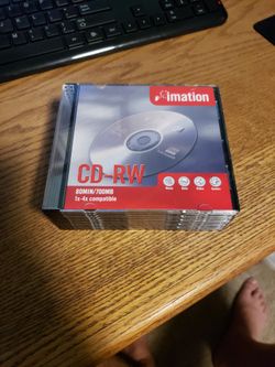 10 Pack New CD-RW in Slim Cases