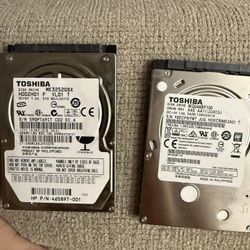 2.5” Hard Drives 1TB + 320GB