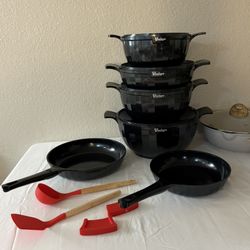 In Stock Now – 14-Piece Vmigo Granite Cookware Set (Germany Design) 🔥 Only $110!