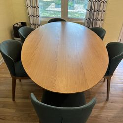 Modern Dining Table 6 Chairs