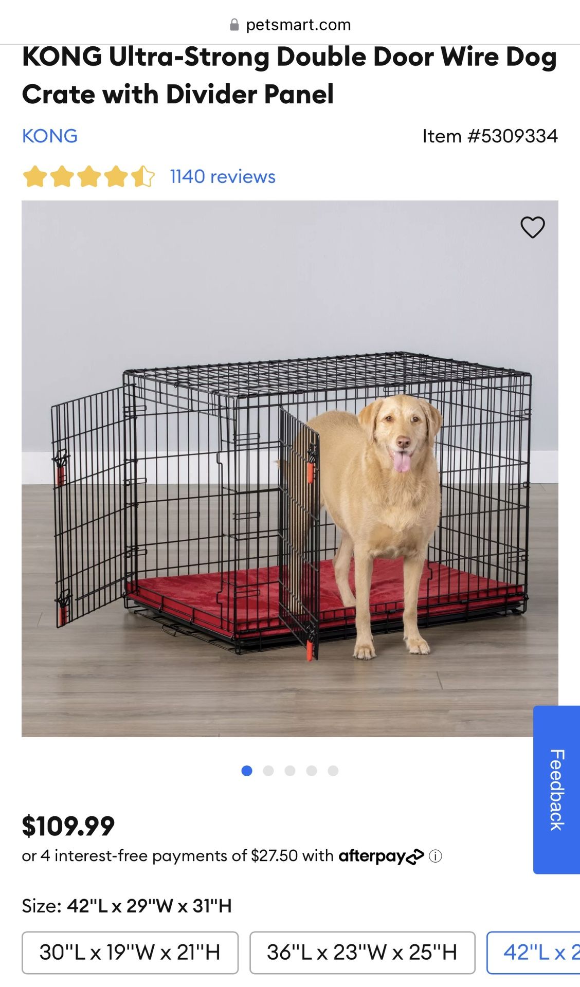 Kong Dog Crate And Bed.