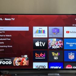 50in TCL Roku Tv