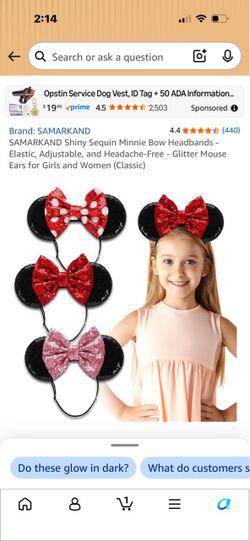 Mouse ears headbands