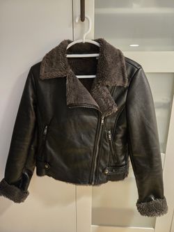 Women Faux Leather Jacket 