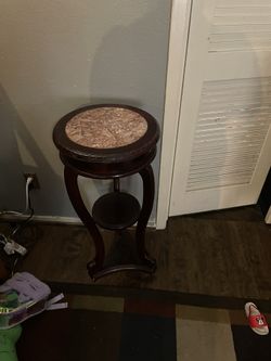 Round Table With Granite Top $30